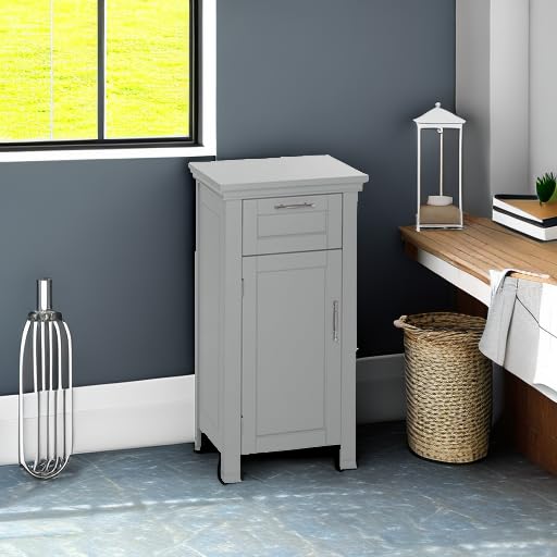 RiverRidge 06-076 Home Somerset Collection Single Door Floor Cabinet, Gray, No Size,Grey - Image 8