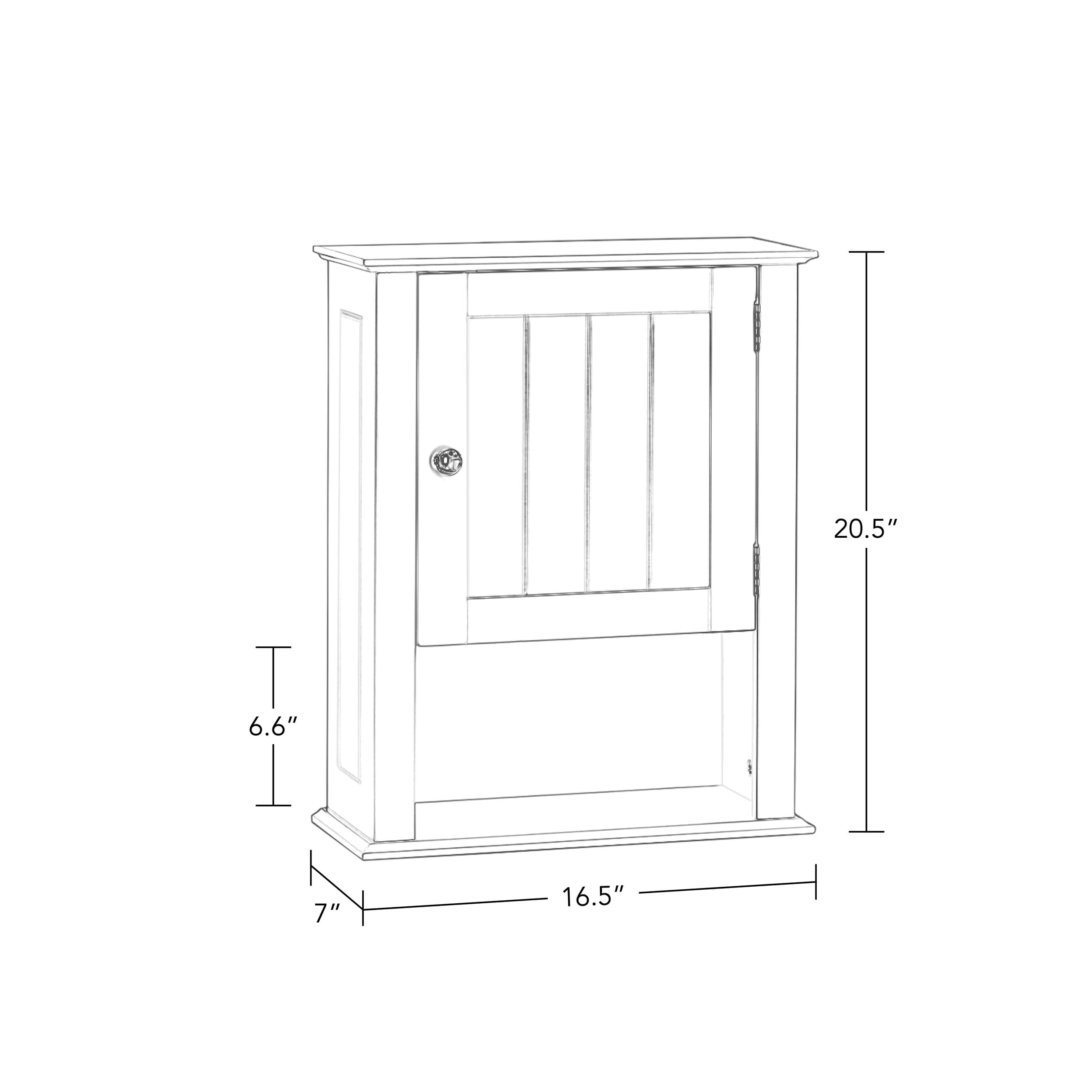 RiverRidge Ashland Bathroom Cabinet White Single Door Compact Wall Mount Storage Medicine Cabinet for Bathroom - Image 3