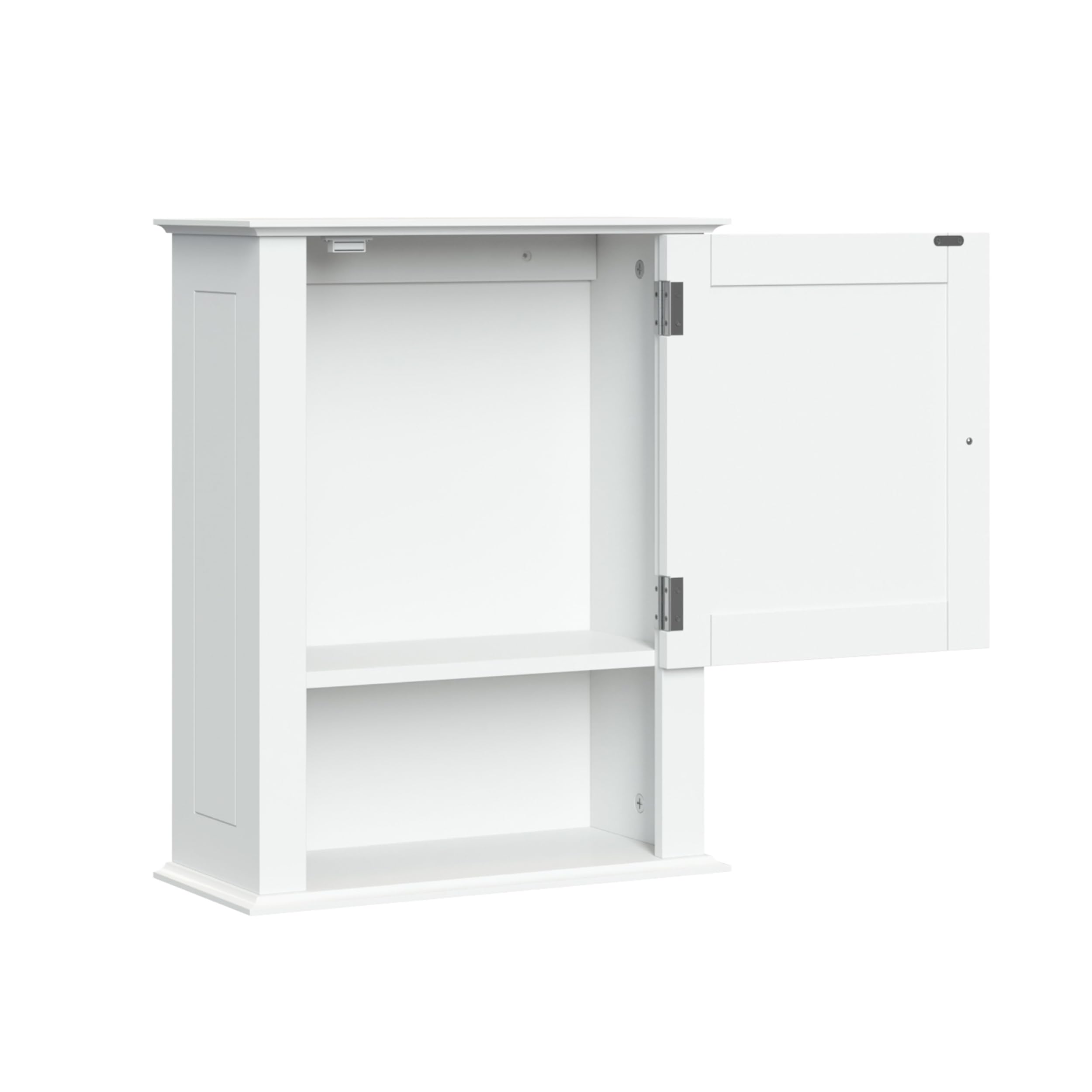 RiverRidge Ashland Bathroom Cabinet White Single Door Compact Wall Mount Storage Medicine Cabinet for Bathroom - Image 7
