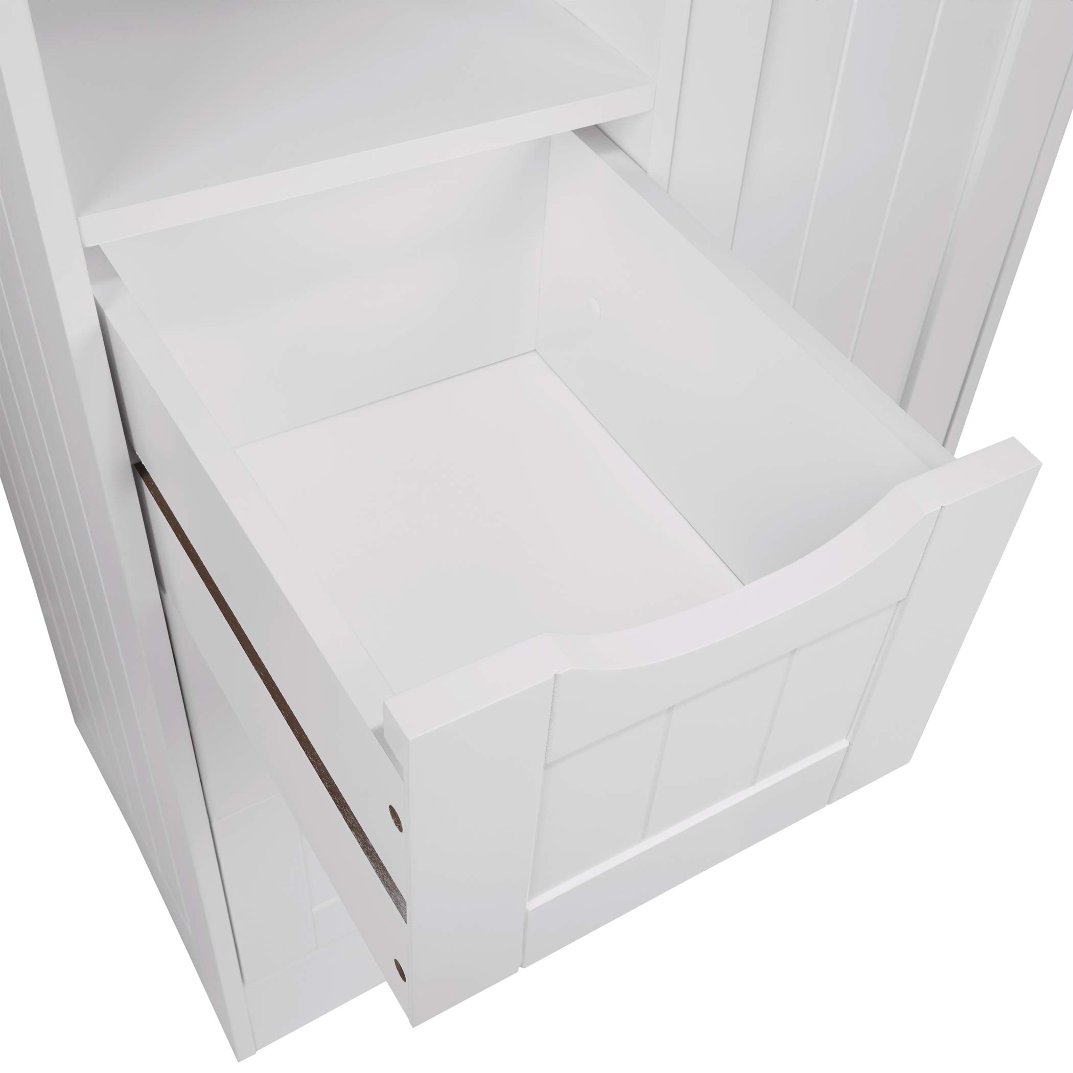 RiverRidge Ashland Bathroom Storage Cabinet with 3 Drawers, Adjustable Shelf & Beadboard Styling - White Bathroom organizer - Freestanding Storage Cabinet - Image 12