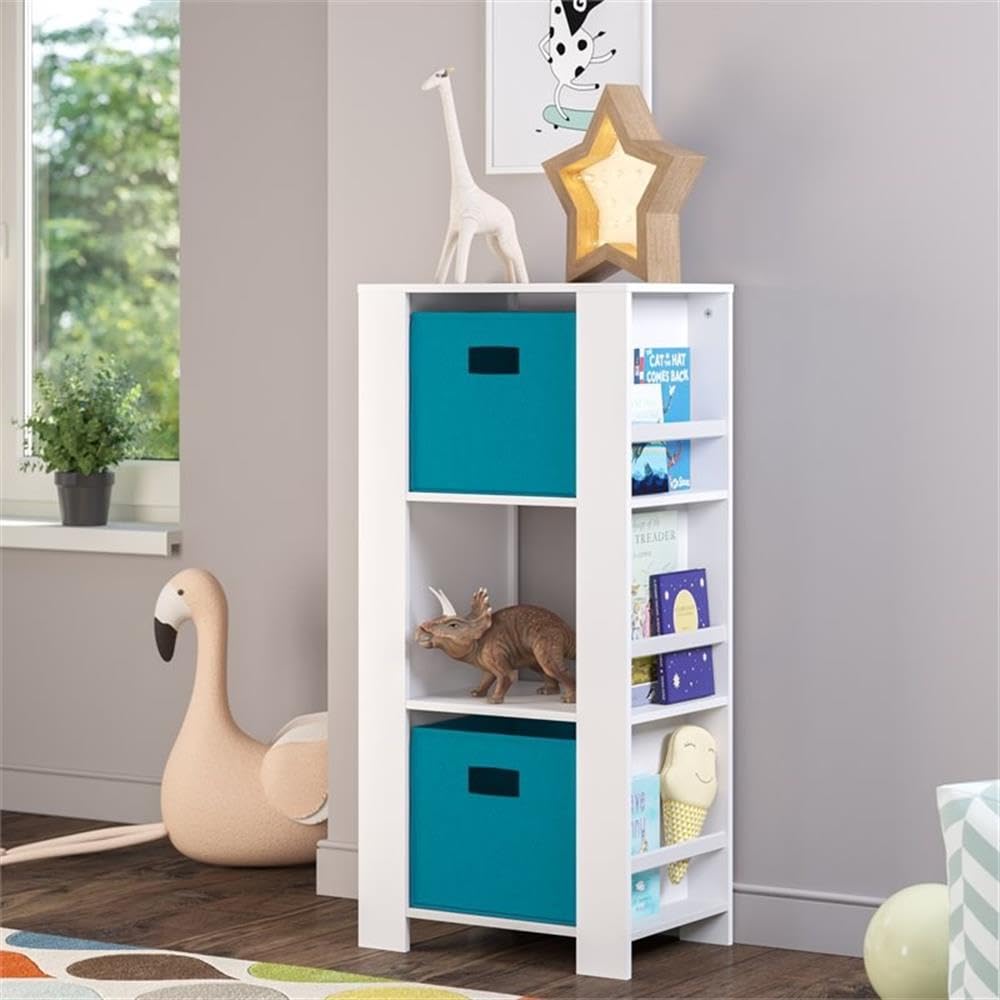 RiverRidge Book-Nook Tower Kids Bookshelf & Toy Storage Organizer with 3 Cubbies and 6 Book Racks - Toy Organizer for Playrooms and Nursery - Image 5