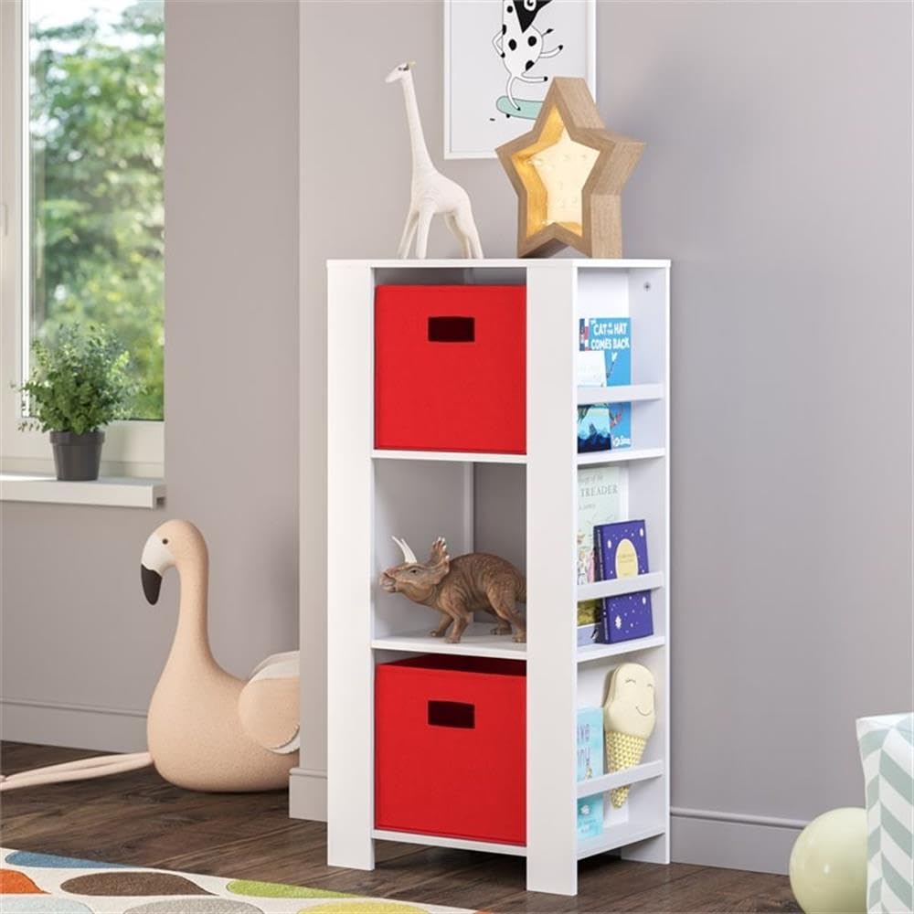 RiverRidge Book-Nook Tower Kids Bookshelf & Toy Storage Organizer with 3 Cubbies and 6 Book Racks - Toy Organizer for Playrooms and Nursery - Image 7