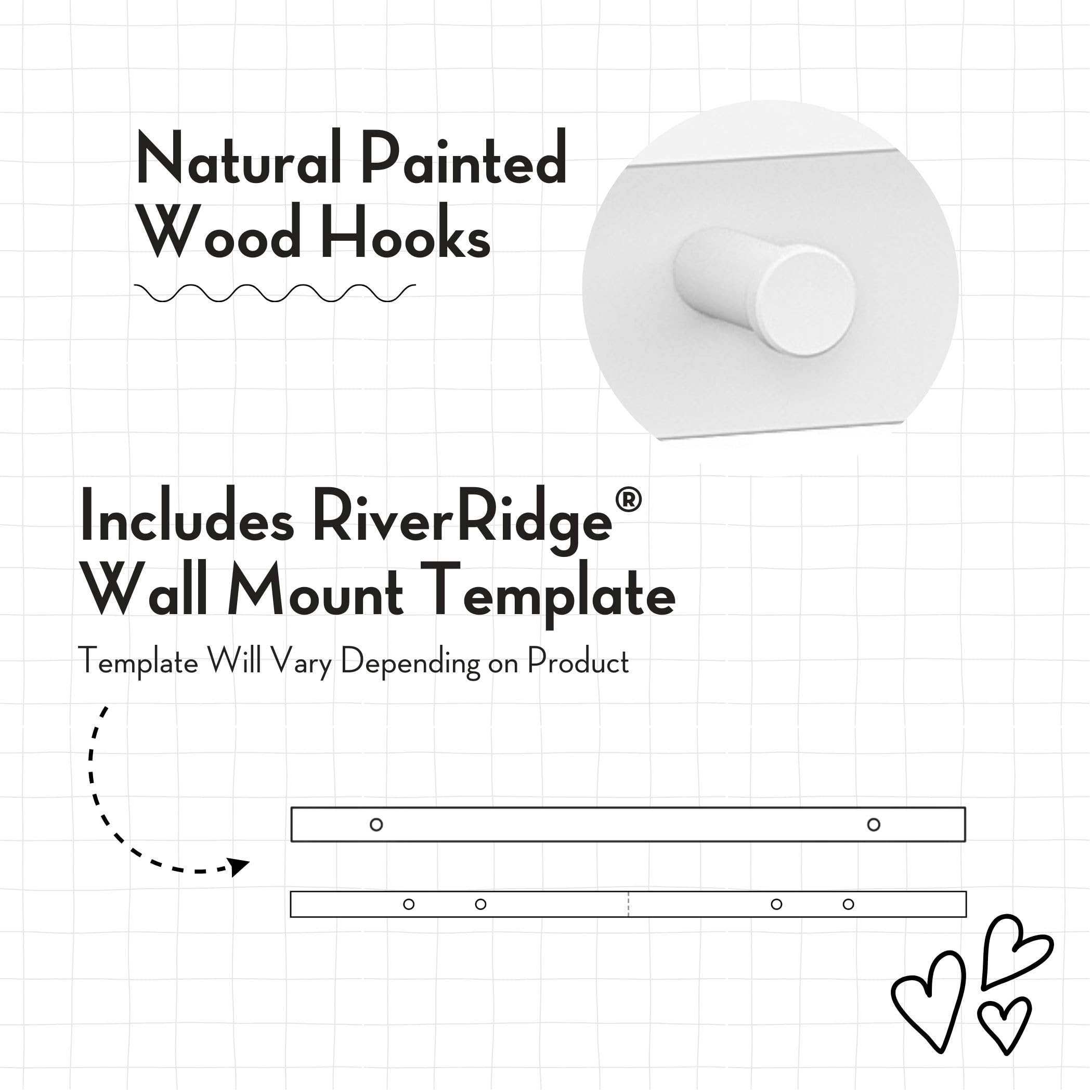 RiverRidge Kids Bookshelf with 3 Cubbies & Hooks - Book Nook Wall Bookshelf for Kids' Rooms Storage Display Rack for Toys and Games - Image 6