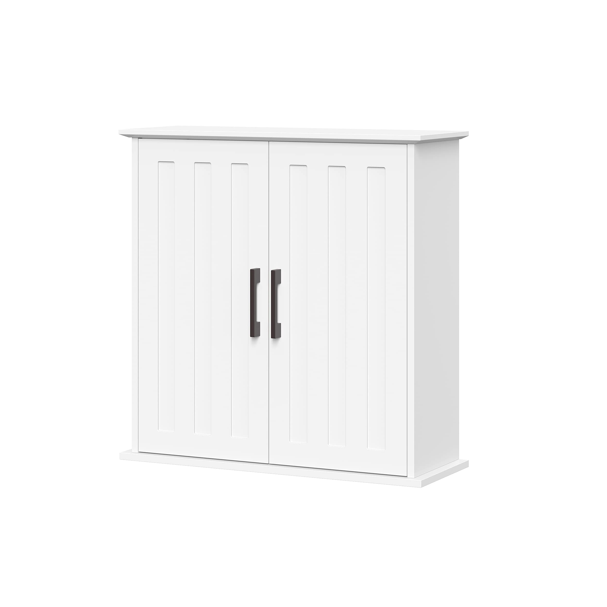 RiverRidge Monroe Two Door Wall Cabinet Over The Toilet Storage Cabinet with Soft-Close Doors - Medicine Cabinet with Adjustable Shelves - Image 4