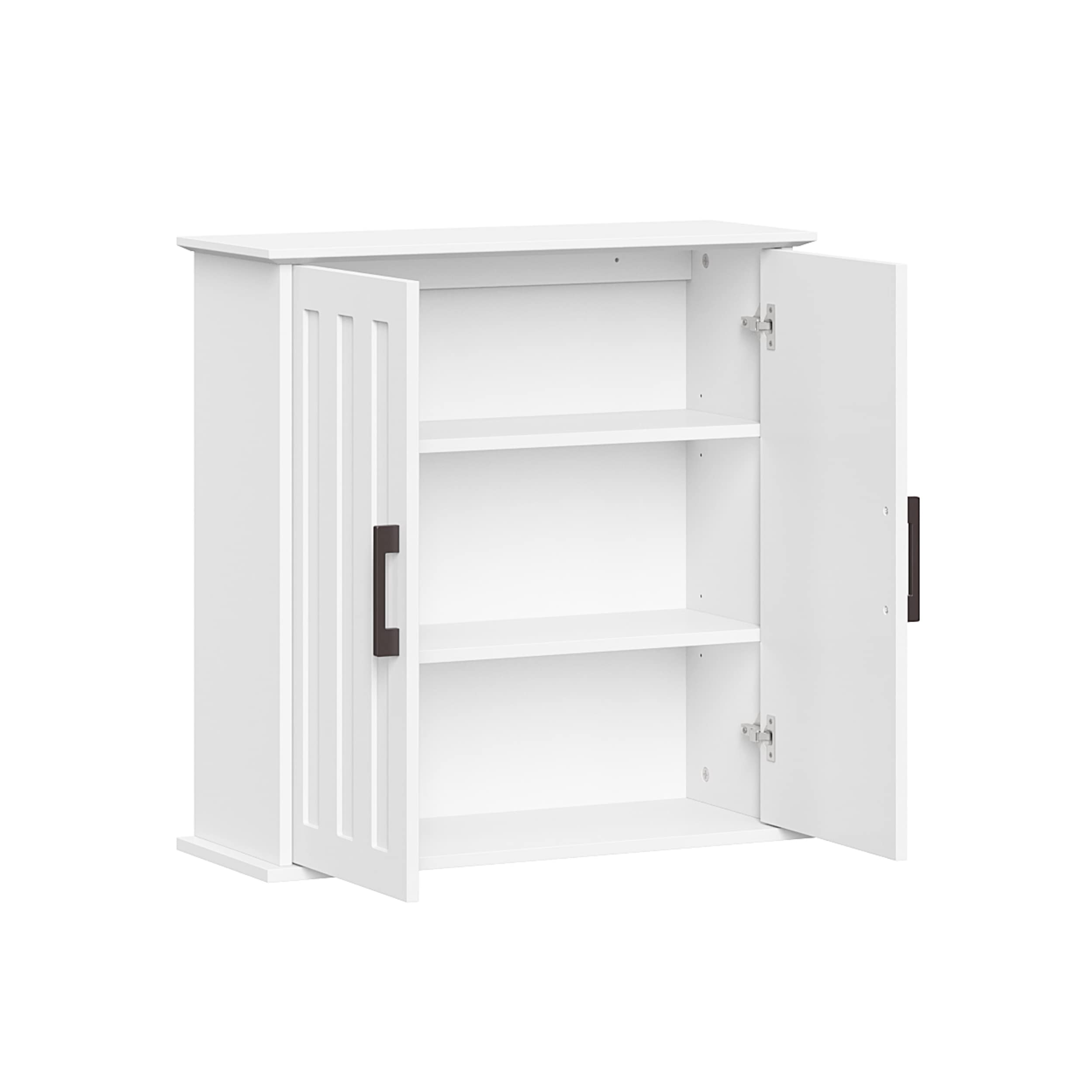 RiverRidge Monroe Two Door Wall Cabinet Over The Toilet Storage Cabinet with Soft-Close Doors - Medicine Cabinet with Adjustable Shelves - Image 7