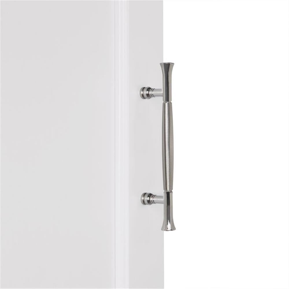 RiverRidge Somerset Corner Wall Bathroom Cabinet with an Adjustable Shelf, Inset Door, Two-Tone Handle - Space-Saving MDF Bathroom Cabinet for Toiletries - Image 7