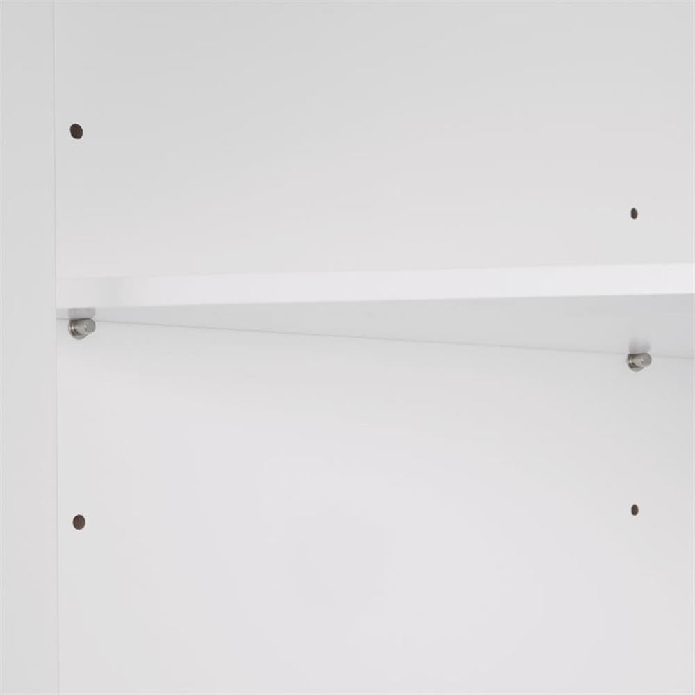 RiverRidge Somerset Corner Wall Bathroom Cabinet with an Adjustable Shelf, Inset Door, Two-Tone Handle - Space-Saving MDF Bathroom Cabinet for Toiletries - Image 8