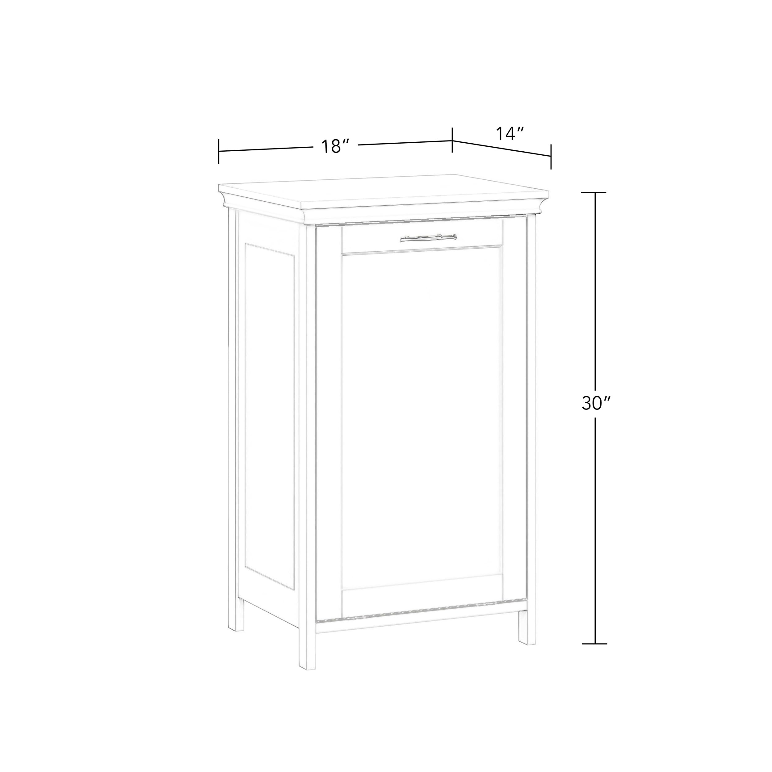 RiverRidge Somerset Tilt-Out Laundry Hamper, White - Image 6