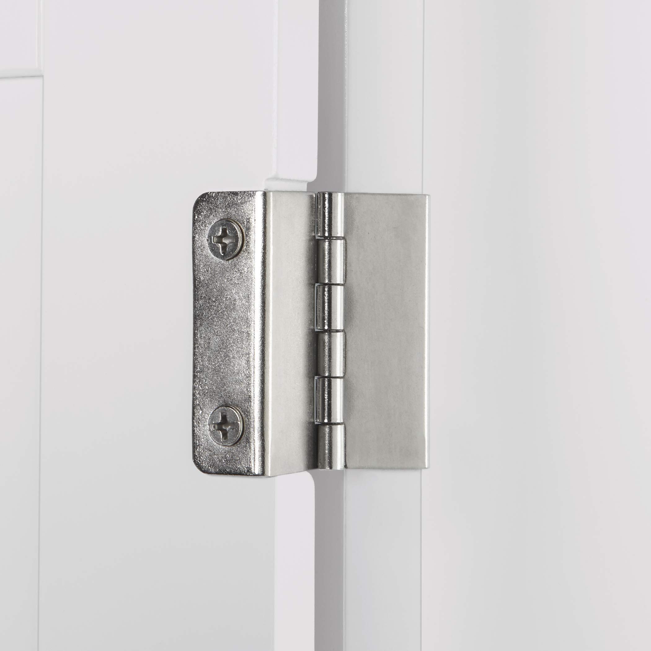 RiverRidge Somerset Two-Door Bathroom and Laundry Wall Mount Storage Medicine Cabinet with Open and Adjustable Shelf - White | Two-Door, Wall Mount, Storage, Open, Adjustable Shelf - Image 8